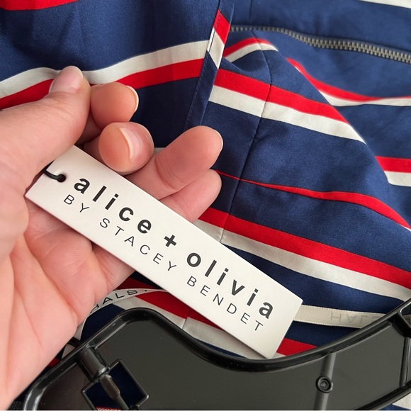Alice + Olivia Collegiate Striped Dress - Picture 7 of 8